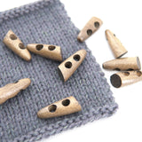 Knebel 30 mm | Duffel Knap - Mørk Eg