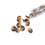 Knap 15 mm - Mat Marmoreret - Gylden