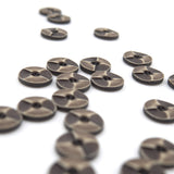 Knap 20 mm - Meleret Sten-look Brun/Beige