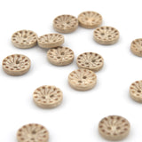 Knap 11 mm - Træ med mønster