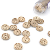 Knap 11 mm - Træ med mønster