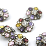 Knap 28 mm - Krystalblomst